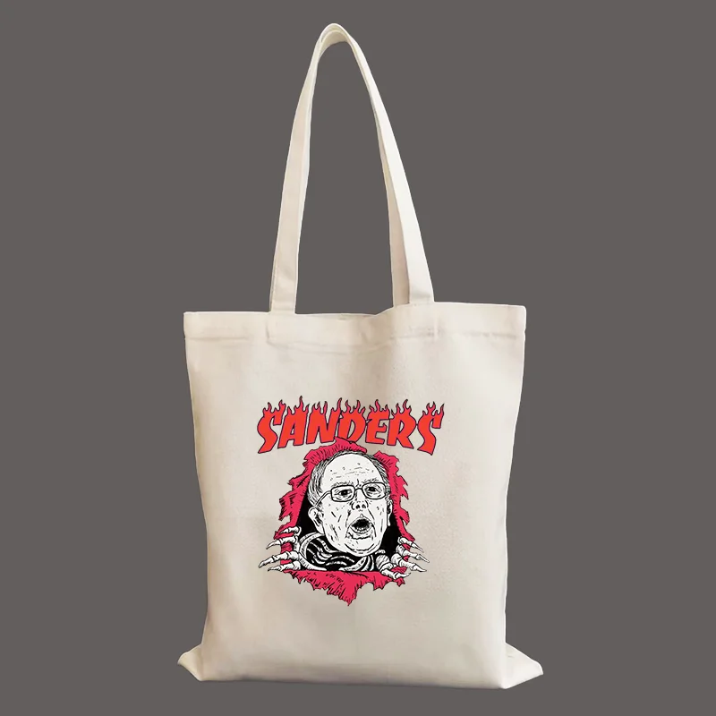 Bernie Sanders Make America Skate Again Tote Bag Unisex Canvas Bags Shopping Bags Printed Casual Shoulder Bag women's Canvas Bag