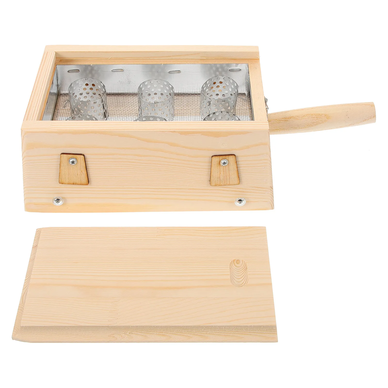 

Деревянный футляр для мокса-терапии, портативный, металлический, с защитой от ожогов, для хранения моксы, инструмент для мокса-терапии