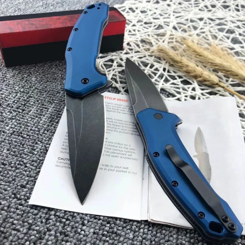 KS 1776 Pocket Folding Knife 420HC Blade Aluminium Alloy Handle Outdoor Hunting Survival Knives EDC Multi Tool Gift for Men