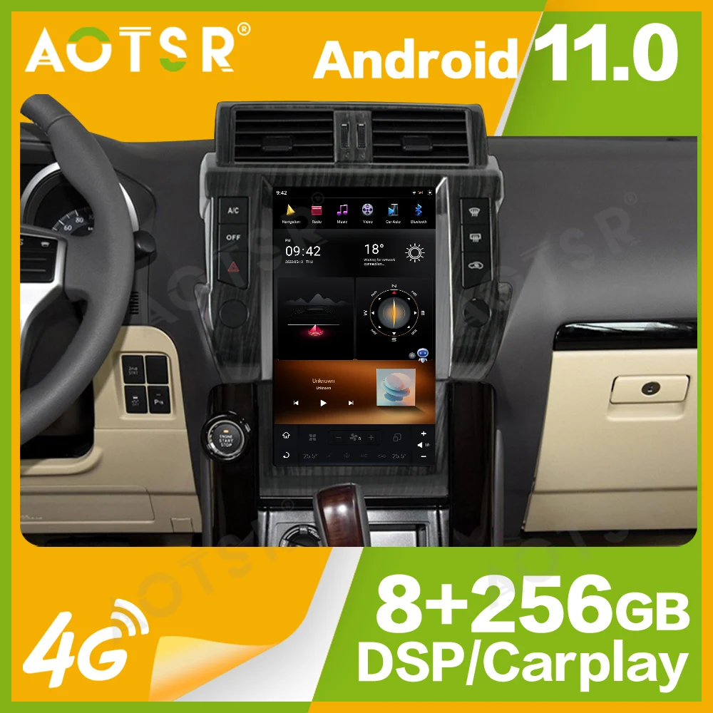 

13.6'' Qualcomm 8 core For Toyota Land Cruiser Prado 2014-2017 Car Radio Mu0ltimedia Player Android 11 Auto GPS Navi Carplay DSP