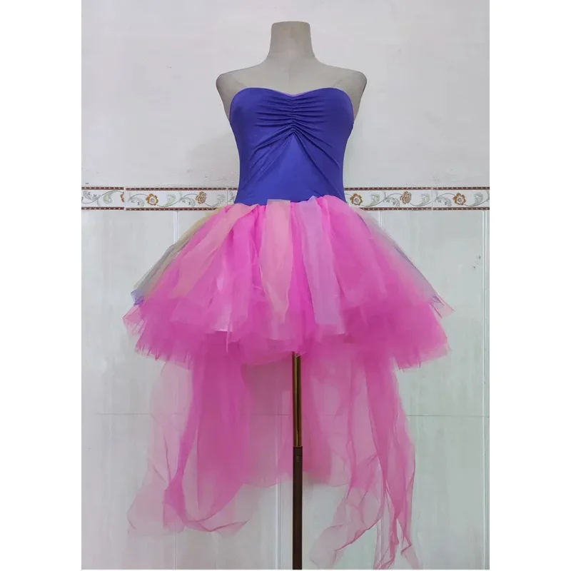 Halloween Klassieke Snoep Kleur Circus Clown Fee Cosplay Kostuum Carnaval Party Casual Grappige Quinn Honing Joke Jurk ir;l5