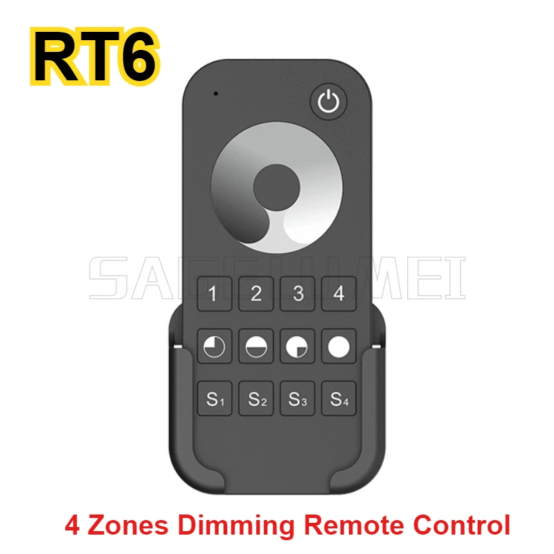 Skydance 1/4/8Zones RF2.4G CCT/RGB/RGBW/RGB+CCT Remote Controller Apply To Receiver LED Dimming/ Color Temperature Touch Wheel