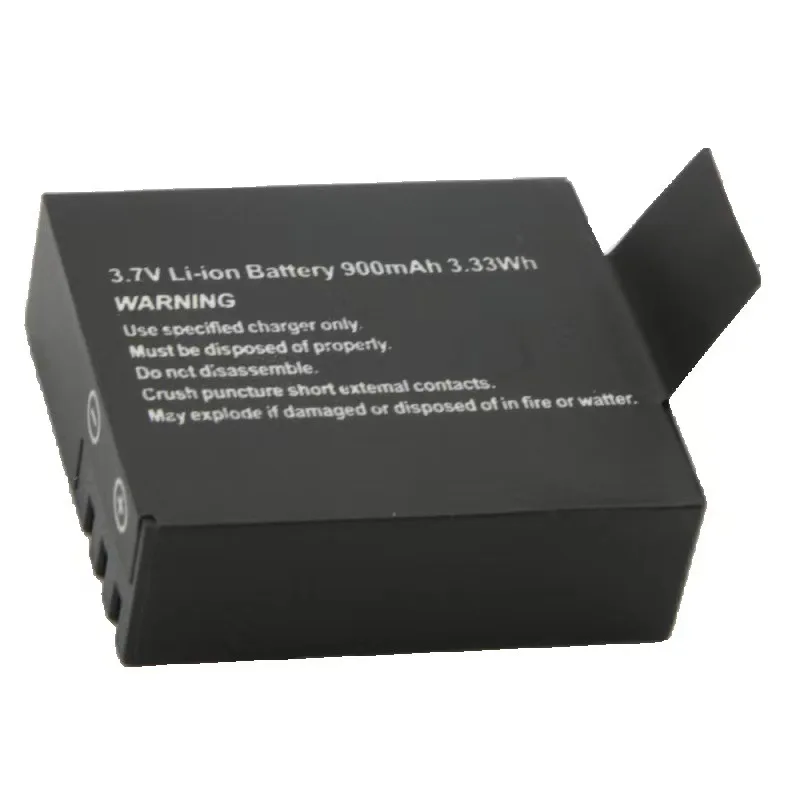 

3,7 В 900 мм подходит для спортивной цифровой камеры DV для горных собак с аккумулятором Sj4000-5000 Спортивная камера