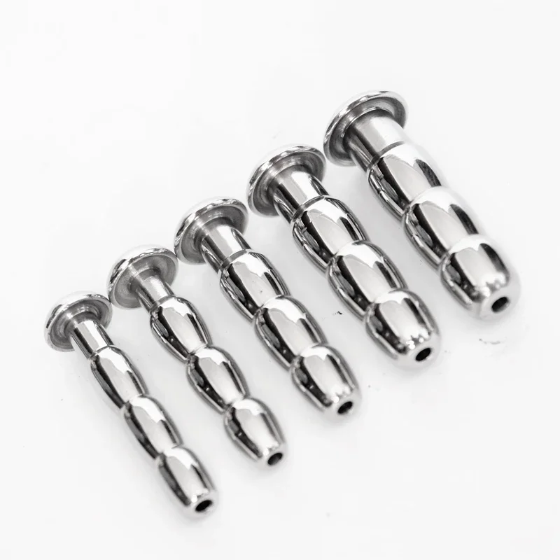 8-15mm Stainless Steel Urethral Sound Catheter Penis Plug Male Masturbator Penis Inserts Stimulation Dilator Chastity Sex Toys