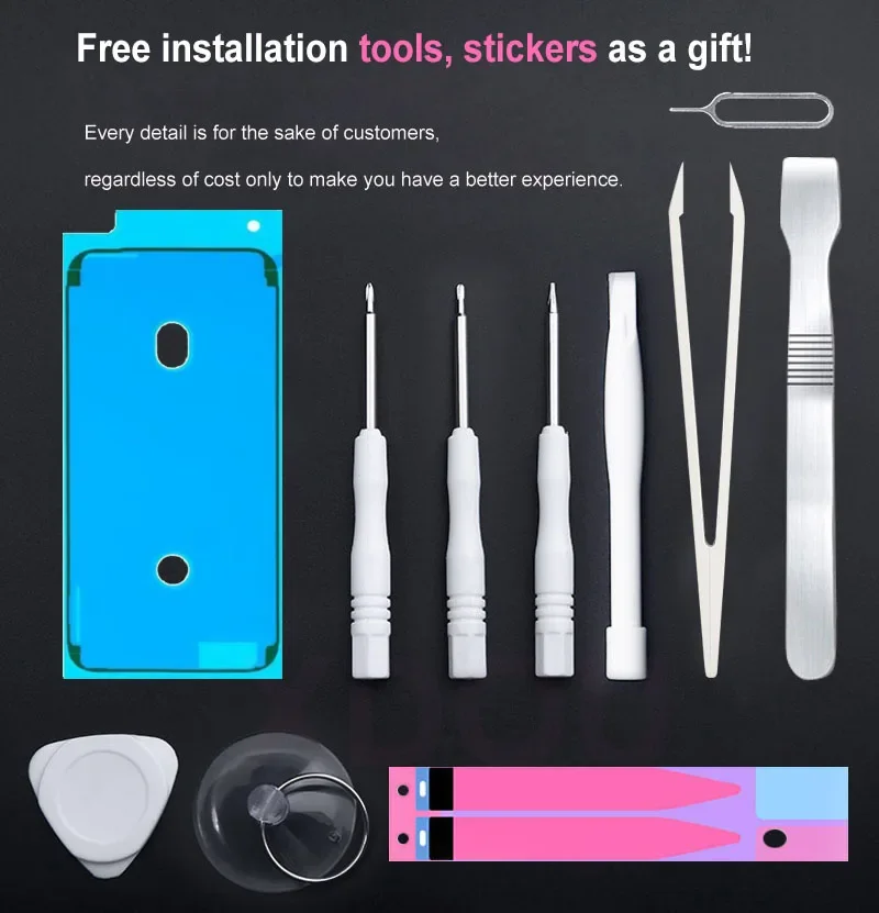 Batería Nueva Ciclo Cero para iPhone 12 13 Mini Pro Max Alta Capacidad Batería para 12mini 13mini 12Pro 13Pro Sticker Herramientas Gratis 6