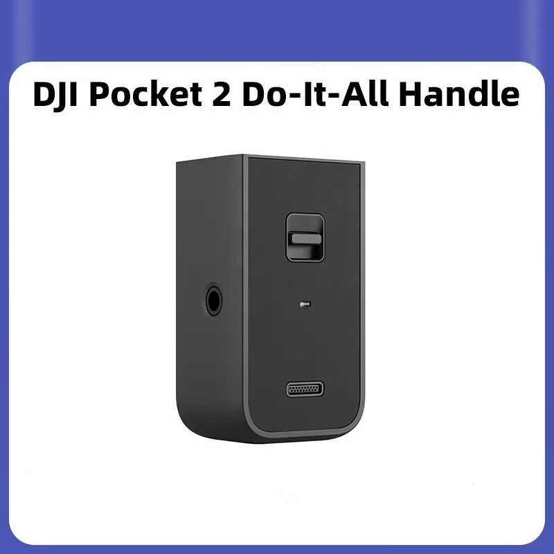 DJI Pocket 2 Do-It-All Handle built-in wireless module, Bluetooth, wireless mic receiver, and 1/4