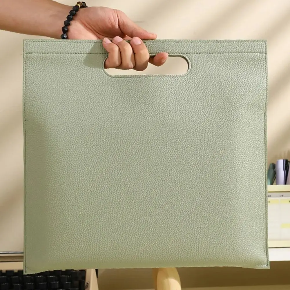 Document Organizer Heavy Leather Pouch Paper Organizer Archive Folder File Folders Pouch Storage Bag Waterproof Document Folder