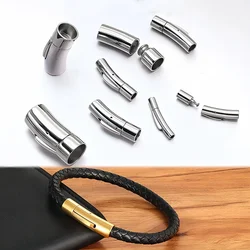 Stainless Steel Bayonet Clasp 2-12mm Spring Cylinder Closure Jewellery Components DIY Bracelet Parts Jewelry Making Accessories