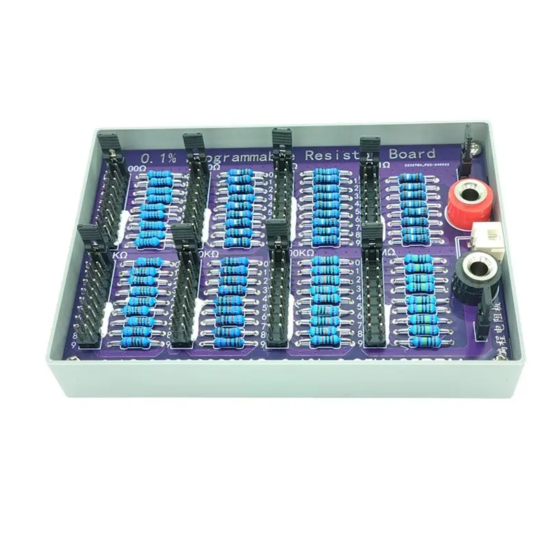 【GIFT】Multimeter Calibration Resistor Board Programmable Resistor Board 1/4W 0.1% 8-Segment For Jumper Cap