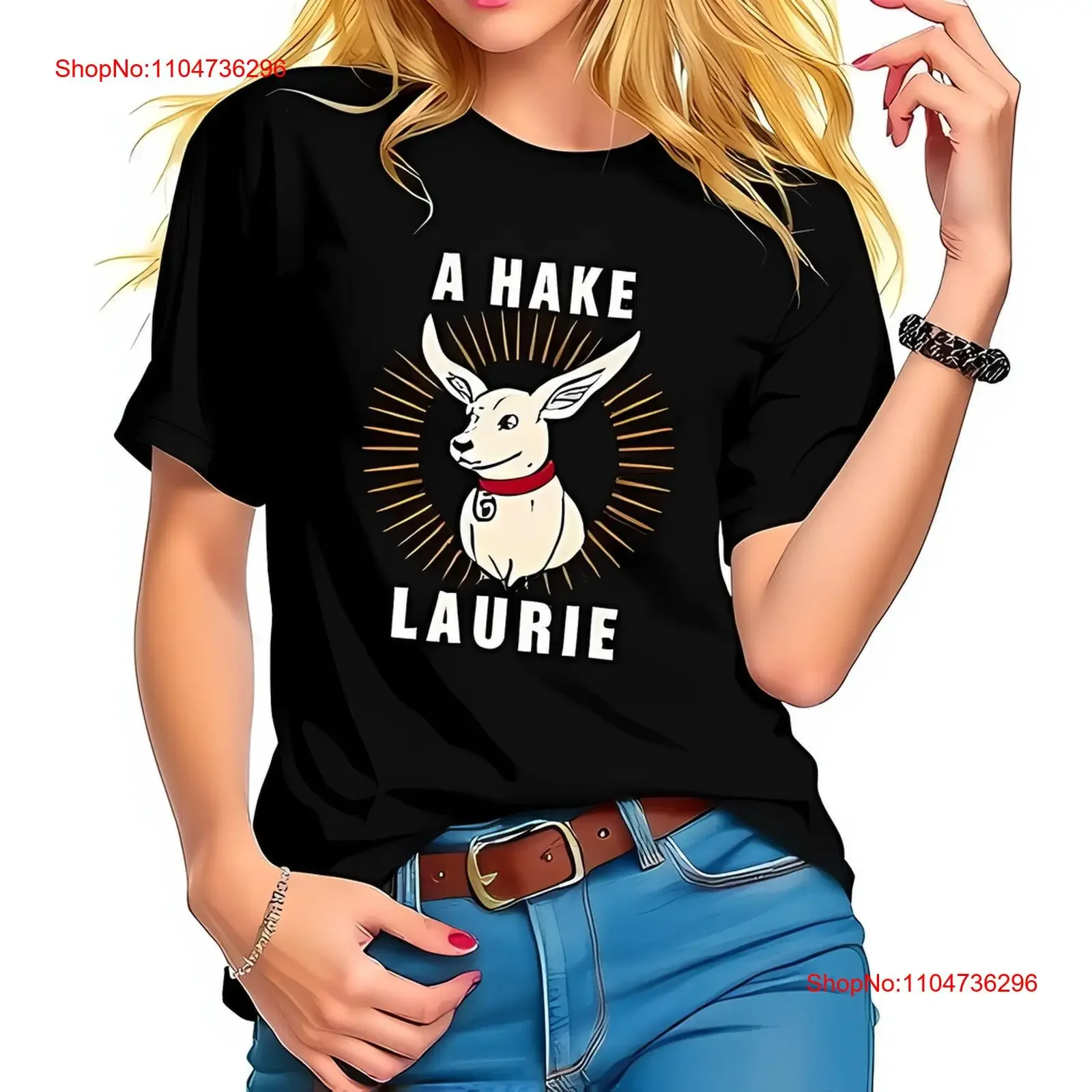 

Причудливая футболка с мультяшной собакой A HAKE LAURIE для всех хлопок, винтажная, растянутая, с рисунком, мягкая, слегка дышащая