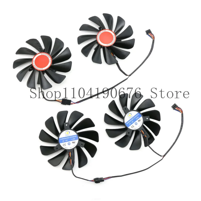 For XFX RX580 590 8G Black Wolf Edition CF1010U12S 85MM/95MM Cooler Fan  Part