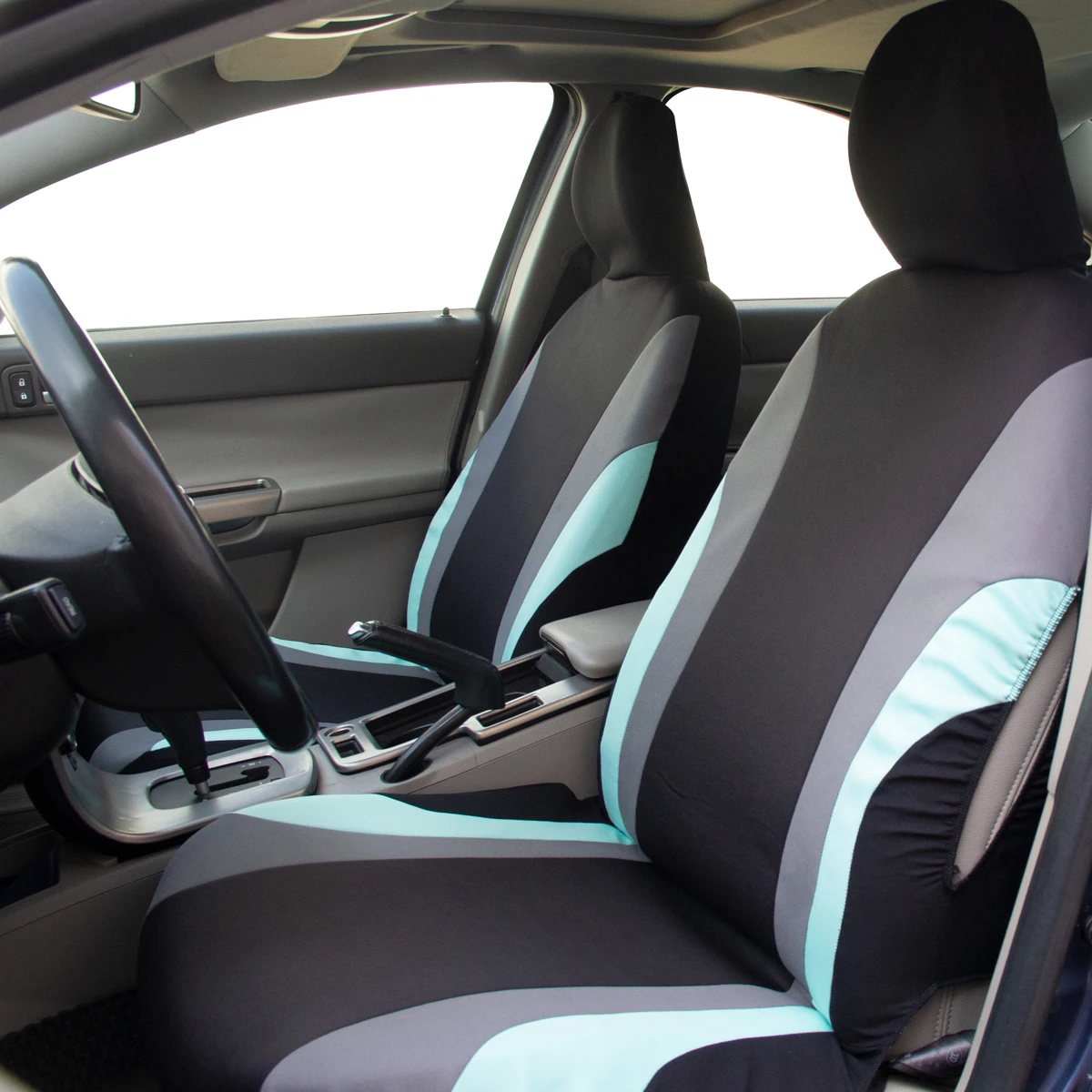 Sportlicher Stil, komplettes Set, Autositzbezüge aus Polyestergewebe, Autositzschutz, universell passend für die meisten Autos und SUVs – Detail 25