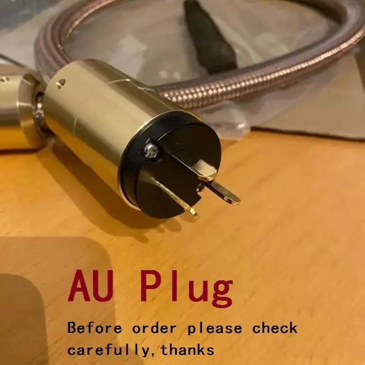 HI End Schuko Accuphase EU Power Plug Cable Power Cord CD Amplifier Amp HIFI AC Mains Power Cable EU Schuko Power Iine