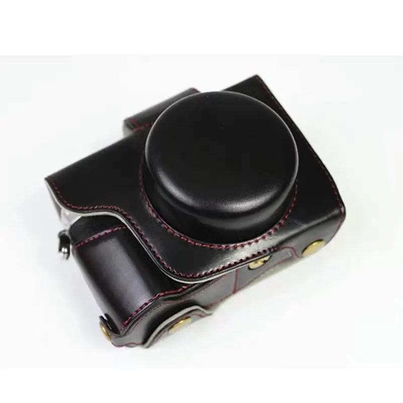 PU Leather Camera Protective Shell com alça, capa de corpo cheia, estojo para Olympus OM-D, E-M10, Mark IV, OMD, EM10IV, luxo, vídeo
