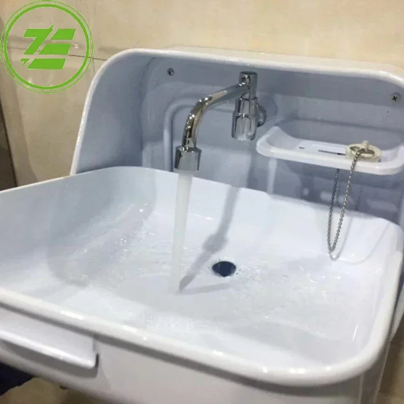 RV Hand Wash Basin Folding Sink Integrated Faucet Boat yachts van camper trailer Caravan accessories 370*390*180/375mm