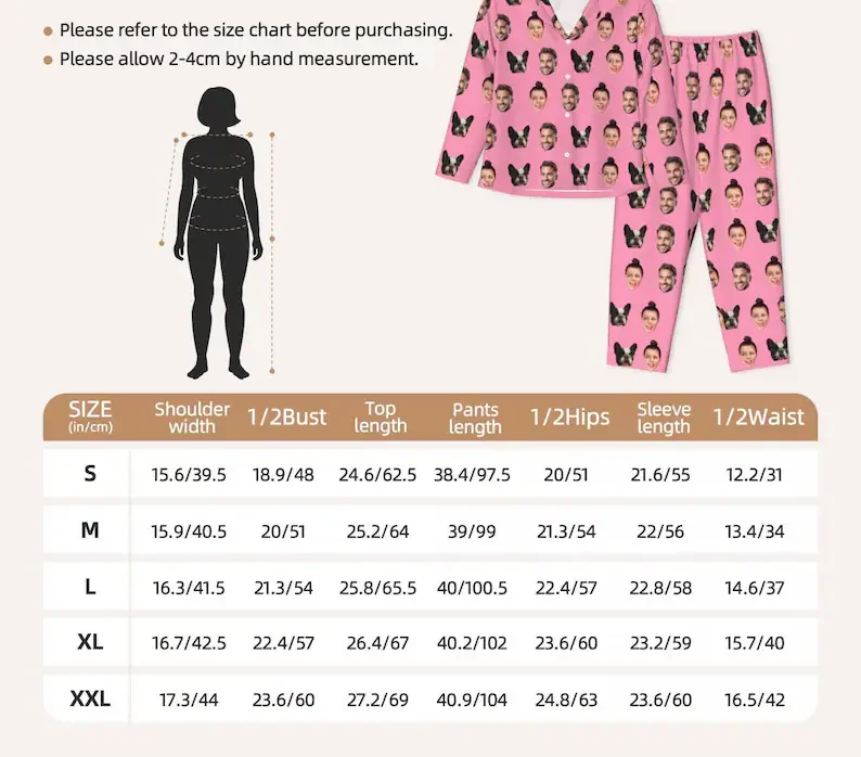 Custom Pet Dogs Cats Pajamas Set Personalised Photo Pyjamas Face Pajamas, Anniversary Party Gift Pjs Custom Family Gift