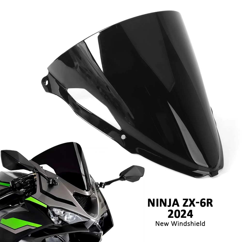 Motorcycle Accessories Windscreen Windshield Double Bubble For KAWASAKI Ninja ZX6R ZX 6R NINJA ZX-6R zx6r 2024