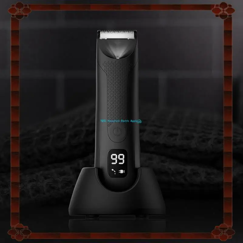 Trimmer For Men Replaceable  Blade Heads Waterproof Wet/Dry Groin & Body Shaver Groomer, Easy Install Easy To Use B