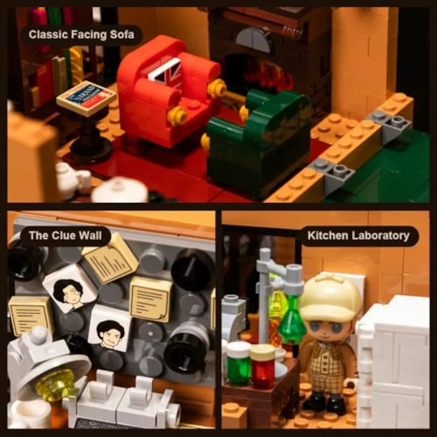 Apartment Adult Building Block Set with 5 Self-Developed Minifigures, Collectible Architecture Modular Kit for Home Decor