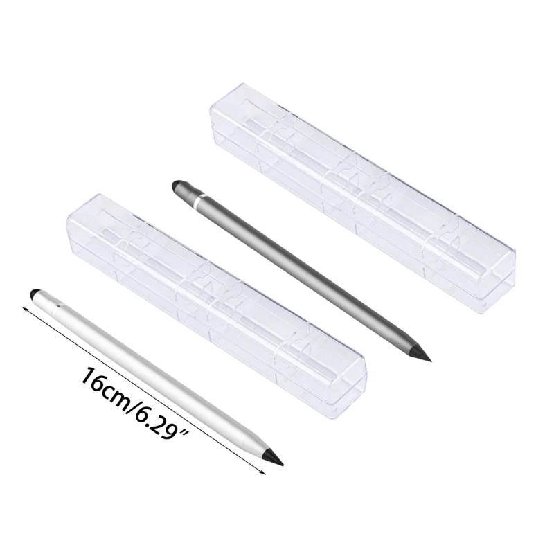 Надежный металлический карандаш, вечная ручка со скрытым ластиком, идеально подходящий для заметок и навигации по экрану, для в