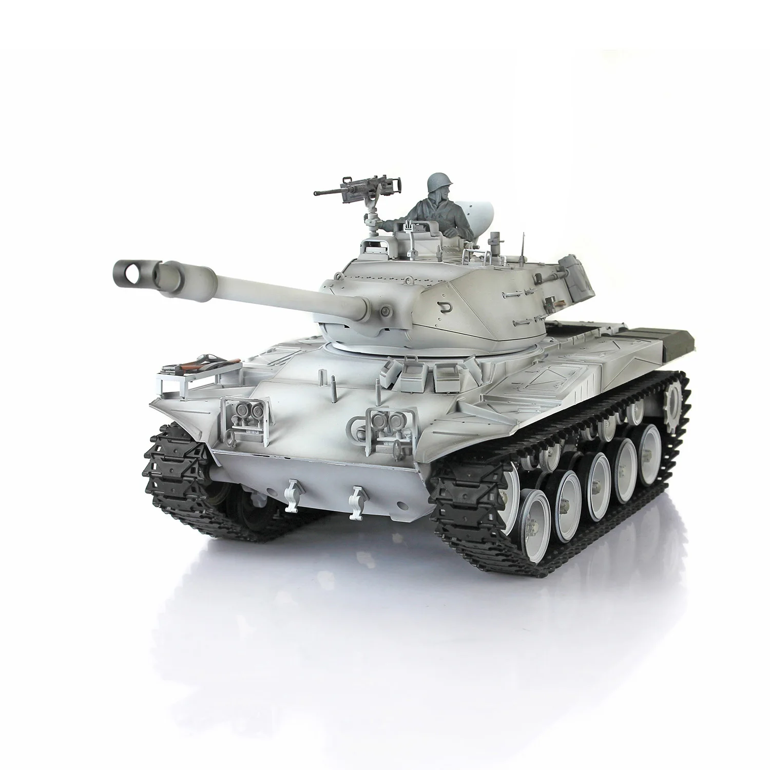 HENG LONG 1/16 7.0 FPV Customized Walker Bulldog RTR RC Tank 3839 Barrel Recoil Fire Machine Gun Daering Gearbox Soldier TH20342