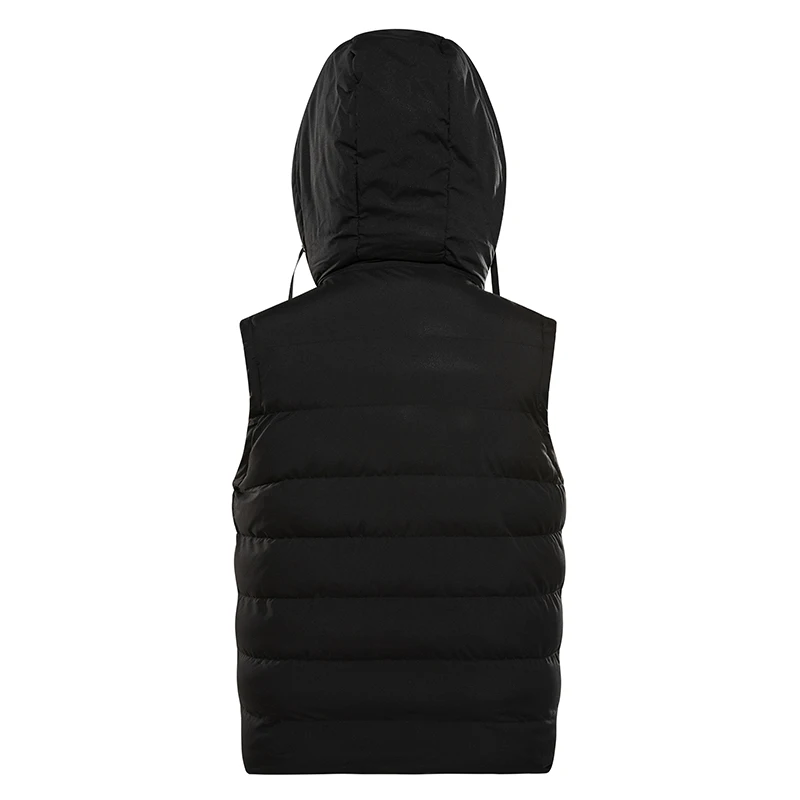 2023  Spring Autumn New Men's Fashion Zipper Hooded Warm Vest Casual Sports Stand Collar Sleeveless Jacket Men Winter Down Vest