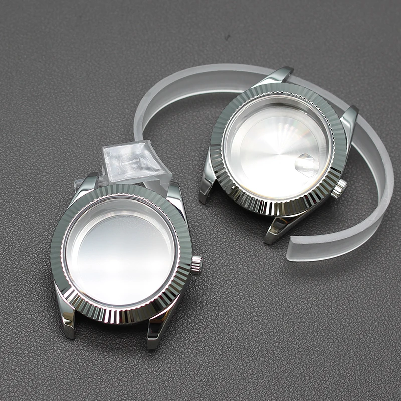 36mm 40mm Men's Watch Case Parts Sapphire Glass 28.5mm Dial For NH34 NH35 NH36 NH38 Miyota 8215 Movement Day Date Accessories