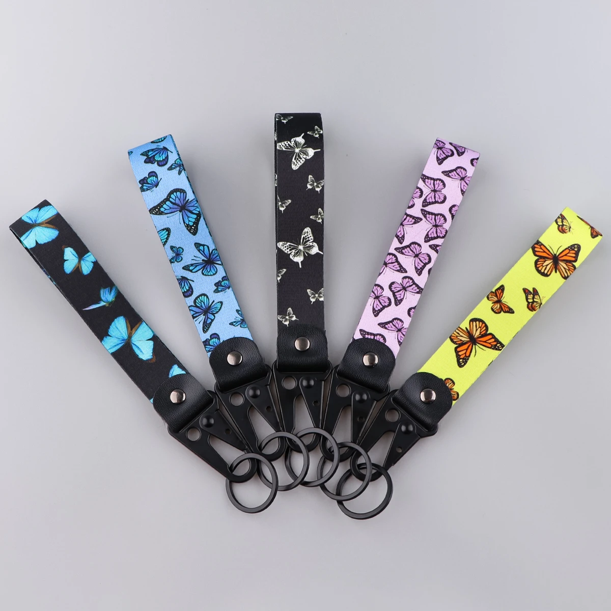 

ER2036 Charm Butterfly Eagle Beak Keychain Short Lanyard Used In Car Bags Phone Rope Badge Holder USB Key Chain Lanyard