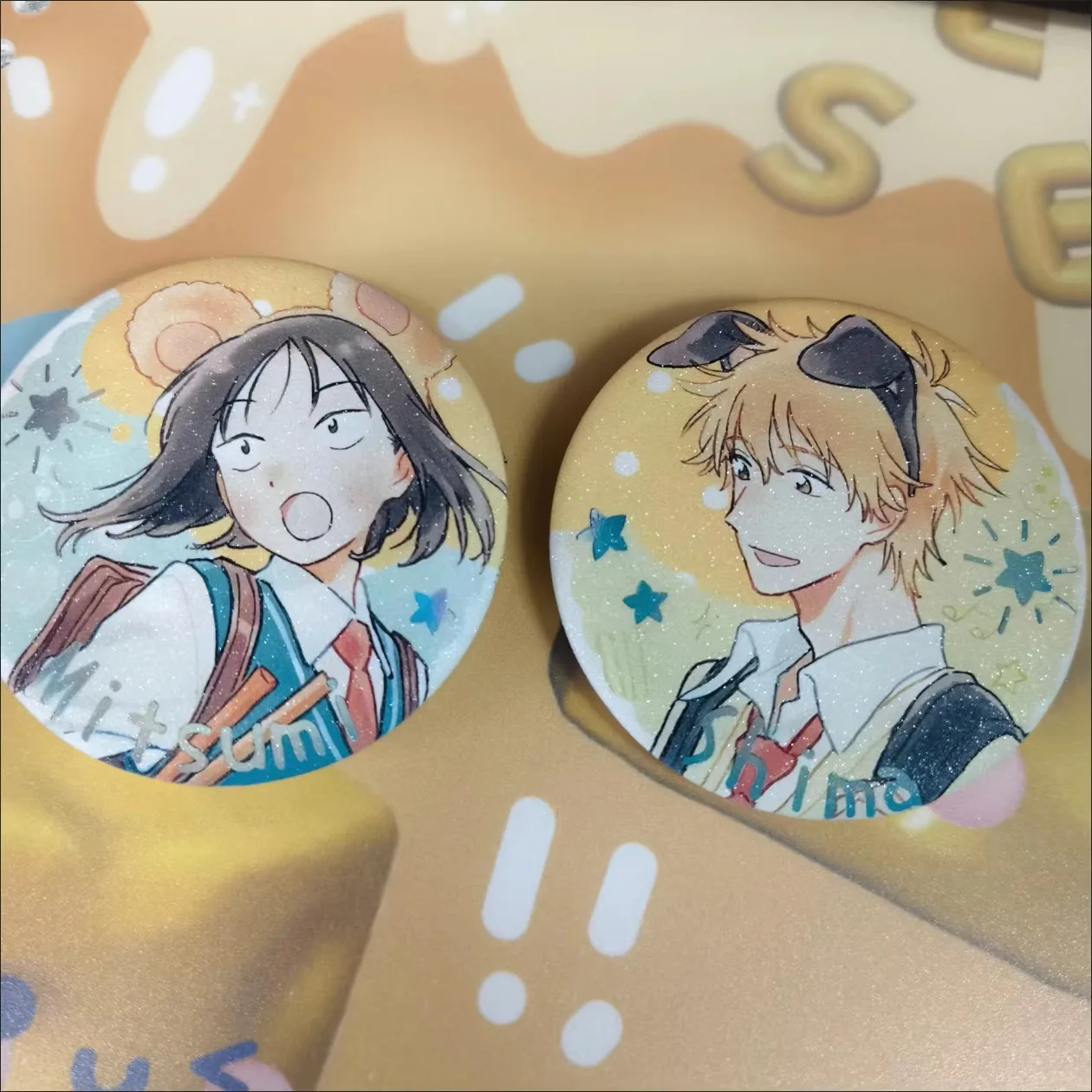 Anime Skip and Loafer Brooches Iwamura Mitsumi Shima Sousuke Cartoon Lapel Pin Badge for Clothes Backpack Decoration Gifts image 5