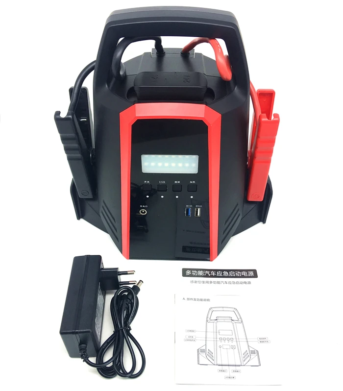 80000mAh 2400A 12/24v car jump starter battery charger 12v-24v made in japan for 17L 750HP heavy duty truck