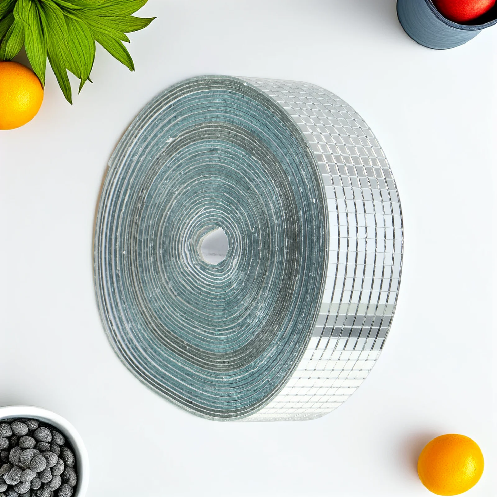 

Square Mosaic Mirrors Tiles Self-Adhesive Glass Fiber Waterproof Wall Stickers for Home Kitchen Bathroom Bedroom Office