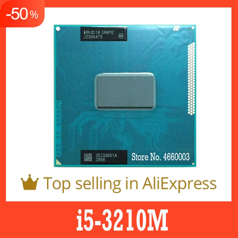 

40%off i5-3210M i5 3210M SR0MZ 2.5 GHz CPU ual-Core Quad-Thread rPGA988B Original SHAOLIN Official Version original Free Shippin