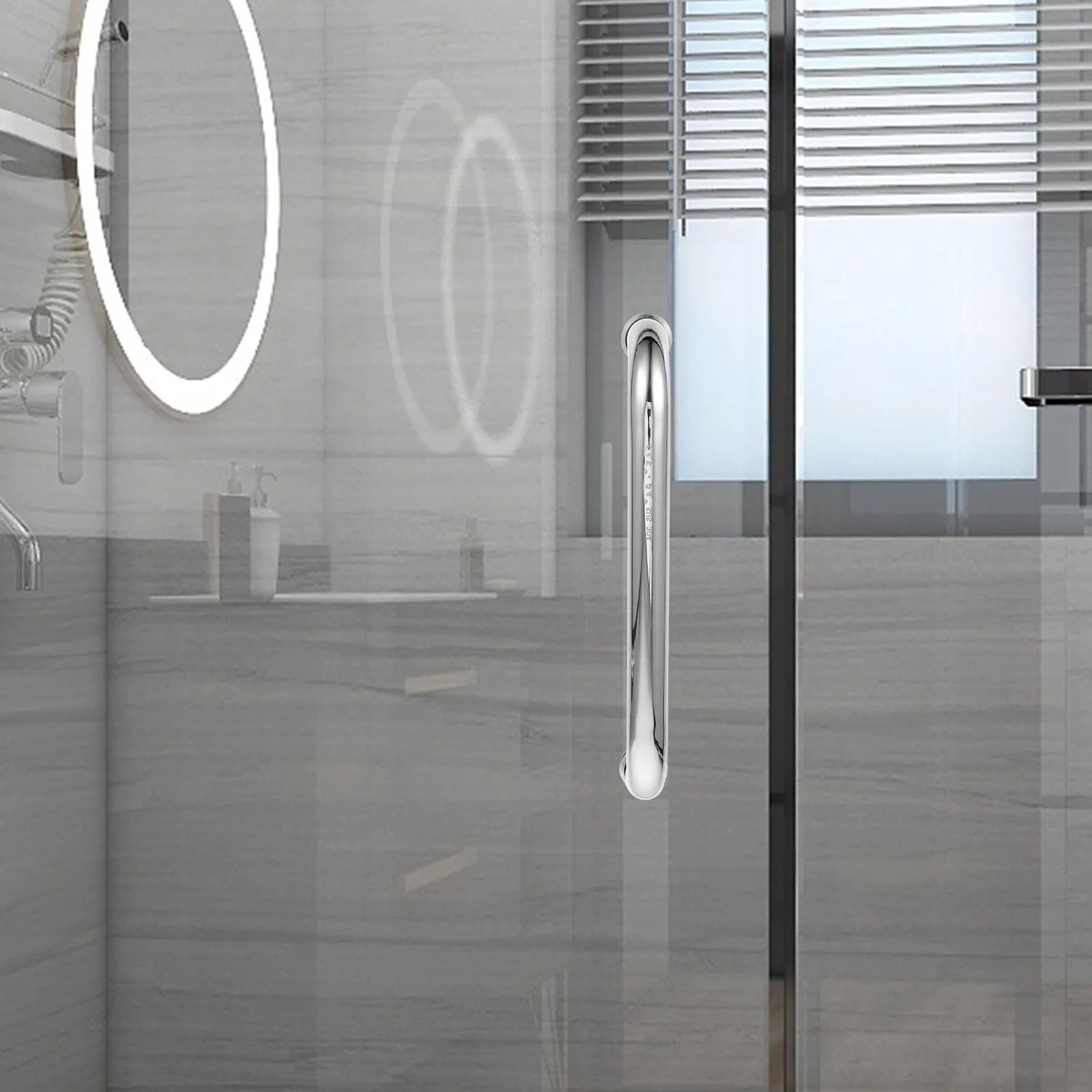 

Ручка для раздвижных дверей из нержавеющей стали L-образной формы, безрамная, для душевых кабин, ванных комнат, саун, спа-салонов, современная, элегантная