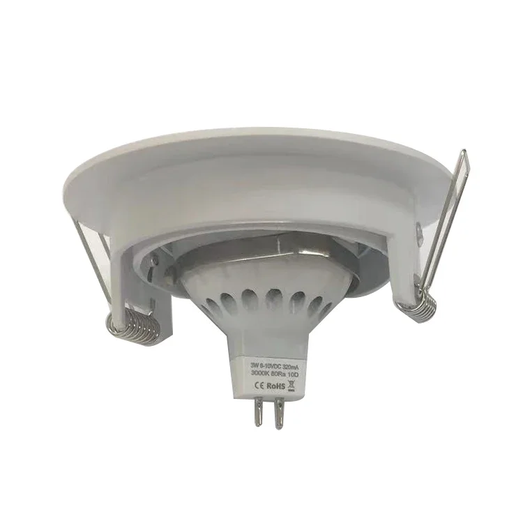 Lampu sorot LED bulat Lampu sorot langit-langit dekorasi Downlight paduan seng perlengkapan pencahayaan potongan 75mm