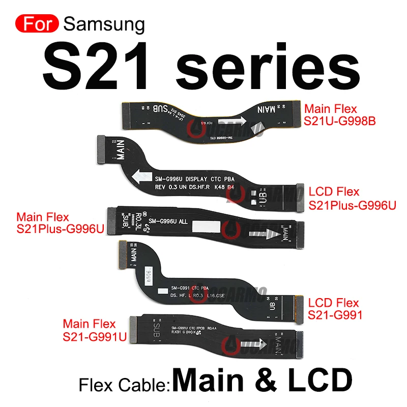 For Samsung Galaxy S20 S21 S22 Ultra Plus S21FE S21+ Motherboard Connector LCD Display Flex Cable Replacement Parts