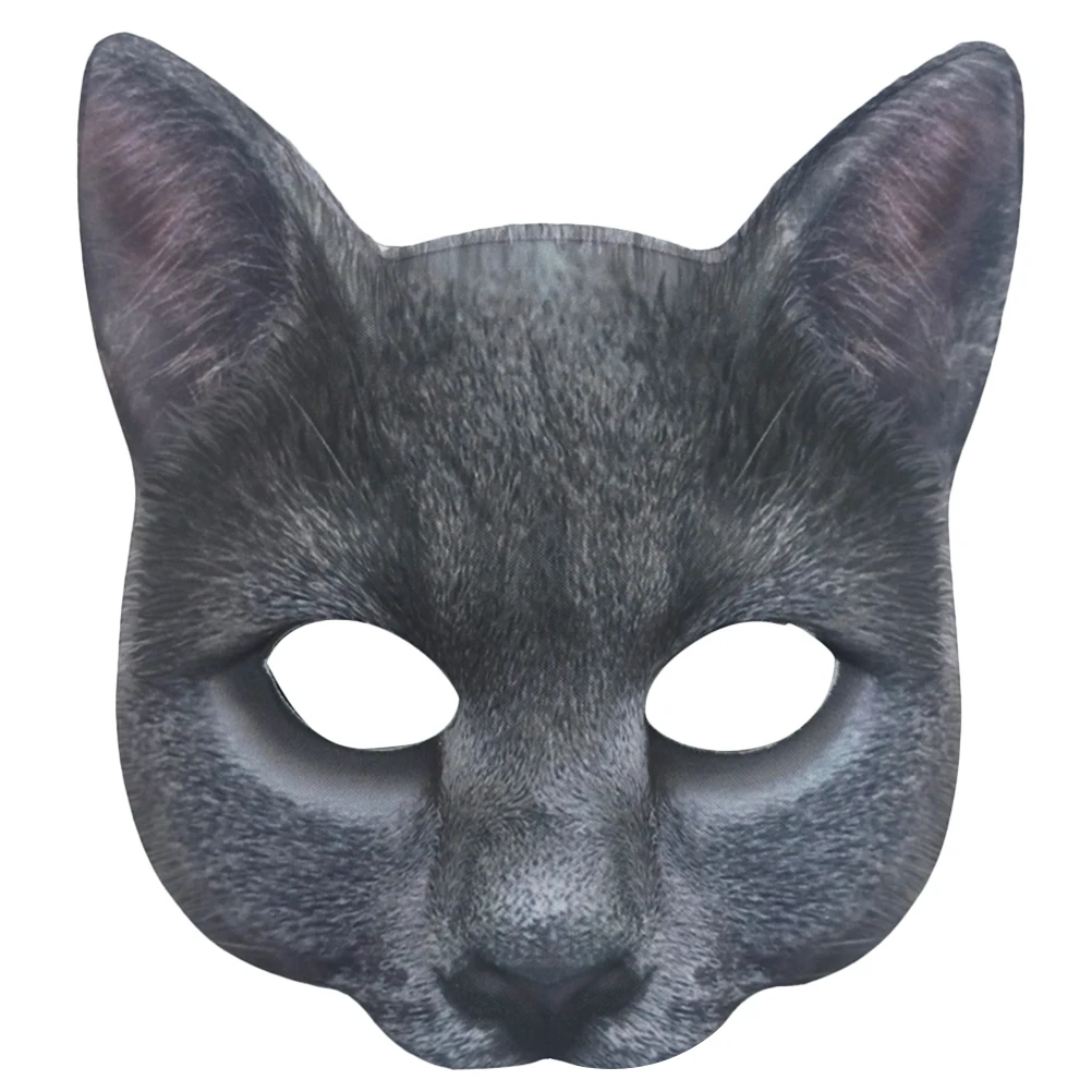 

Halloween Mask Costume Masquerade Face Make up Half Eyes Cosplay Black Fun