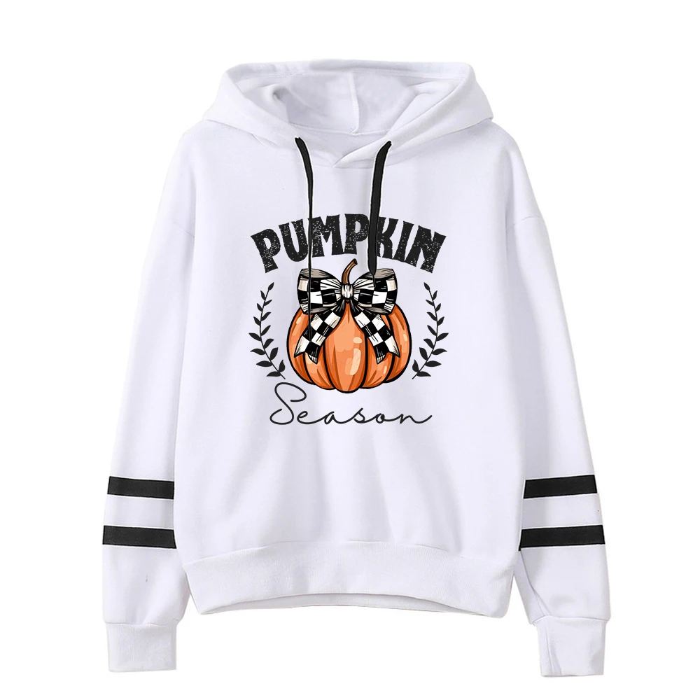 Retro Halloween Hoodie Fall Floral Top Pumpkin Spice Kawaii Clothes Spooky Mama Pumpkin Sweatshirt Goth