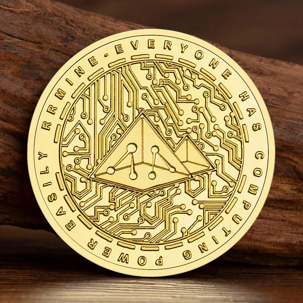 Pièce commémorative numérique plaquée or/argent Filecoin : Nous avons confiance dans les pièces de monnaie crypto, un cadeau de collection pour les crypto-monnaies