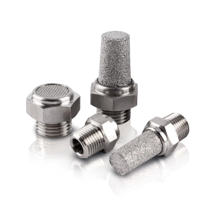 1/8" 1/4" 3/8" 1/2" BSL Muffler Pneumatic Connector Male Thread 304 Stainless Steel Muffler Accessories Valve Silencer Denoise