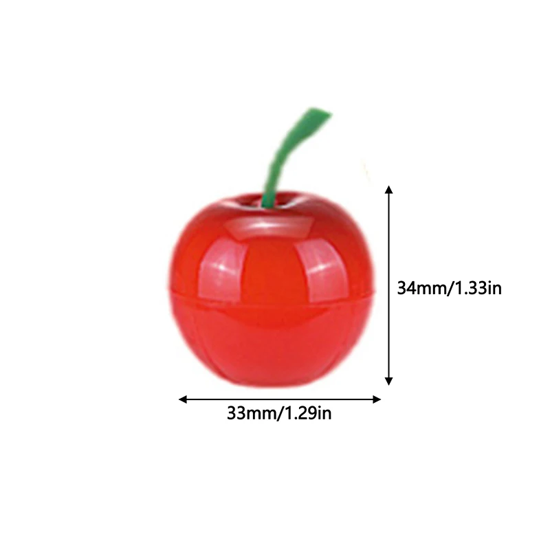 1/3 قطعة 8 جرام إعادة الملء الإبداعية الأطفال فاكهة الكرز تصميم زهرة على شكل حاوية بلسم الشفاه كريم جرة للأطفال