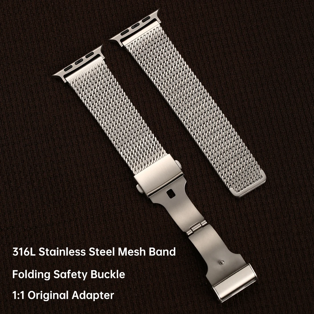 Top Quality 316L Stainless Steel Mesh Band For Apple Watch Ultra 2 49mm Series 9 8 7 6 SE 45mm 44mm 41mm 40mm Watch Strap