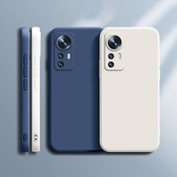 Luxury Cases for Xiaomi Mi 12 12S 12T Pro 12X Ultra Soft Square Matte Silicone Mi 12 lite 5G Thin Lens Protection Original Case