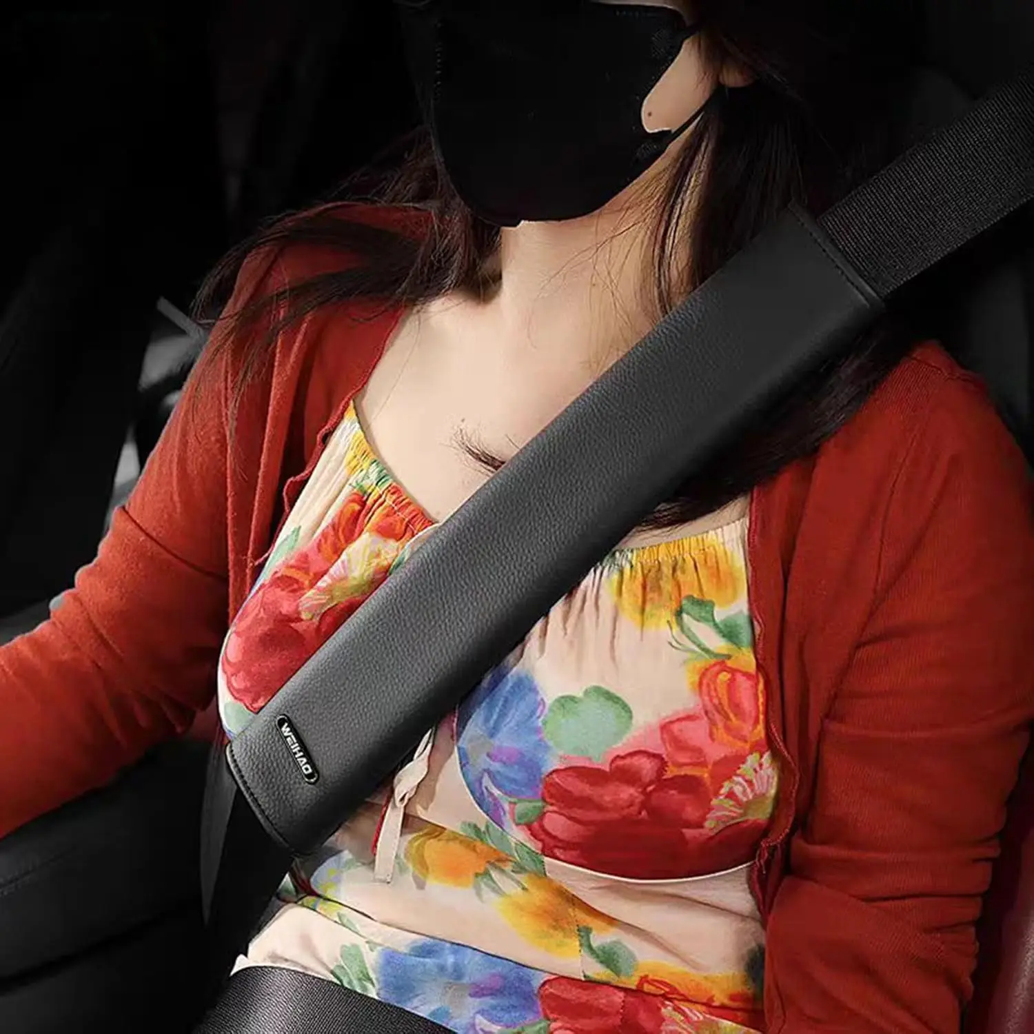 

Car Seat Belt Cover Pad Extra Long, Car Seat Shoulder Strap Pads, Leather Seatbelt Cushion Protect Your Neck And Shoulder