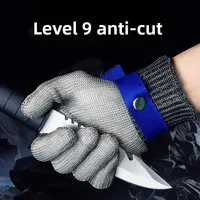 Stainless Steel Gloves Anti-cut Safety Cut Resistant Hand Protective Metal Meat Mesh Glove for Butcher Wire Knife Proof Stab
