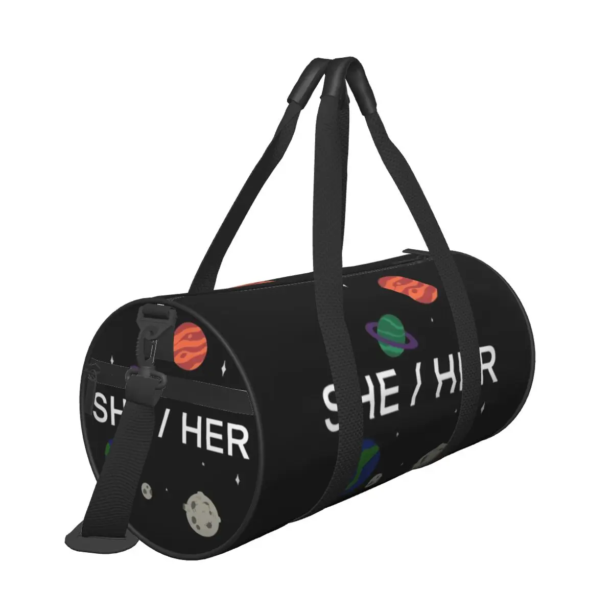 Hot Sale She Her Pronouns Travel bag Photography Tour Travel Packing Bag