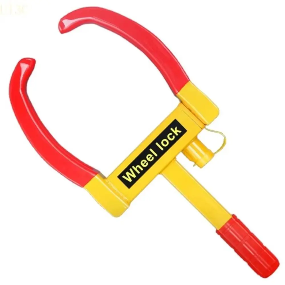 Accessory Heavy Duty Tire Lock Universal Fitment Ox Horn Design Wheel Clamp Lock Vice Lock Portable Tire Claw Trailer