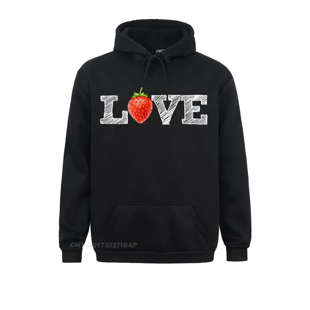 I Love Strawberries Strawberry Acai Fruit Women Hoodie Fashion Young Sweatshirts gothic Hoodies Party Clothes ostern Day