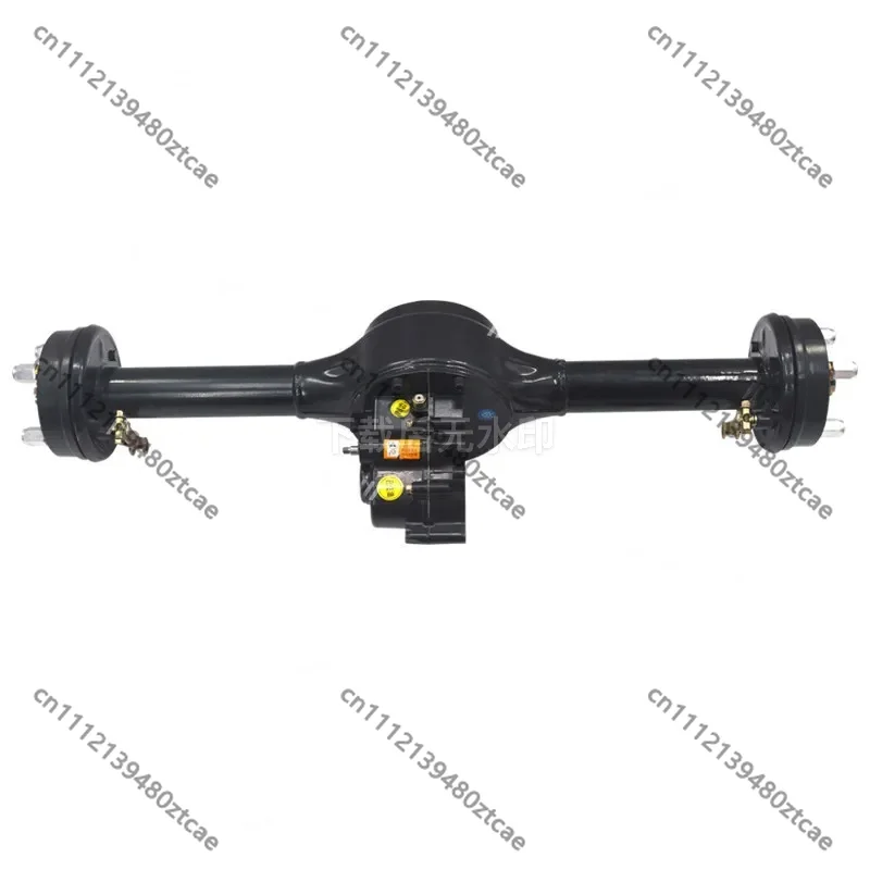 Conjunto de Eje Trasero para Triciclo Eléctrico, Unidad de Engranaje Diferencial Integrada, Sistema de Transmisión de Dientes Divididos con Piezas de Repuesto para Motor