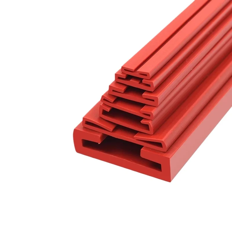 1M Universal Wear-Resistant U-Shaped Groove Sealing Strip Durable Shock-Absorbing Anti-Aging Rubber Pad for Water Tank Fixation