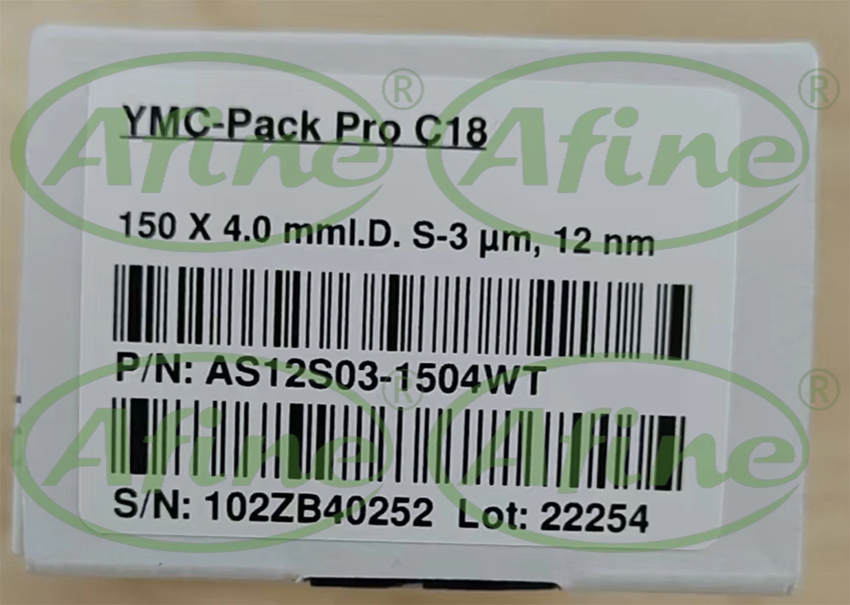 

AFINE YMC AS12S03-1504WT HPLC Column YMC-Pack Pro C18 12nm S-3µm 150 x 4.0mm